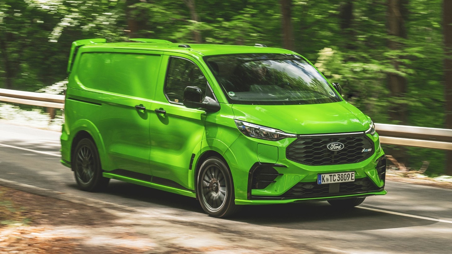 ford transit custom msrt front right green