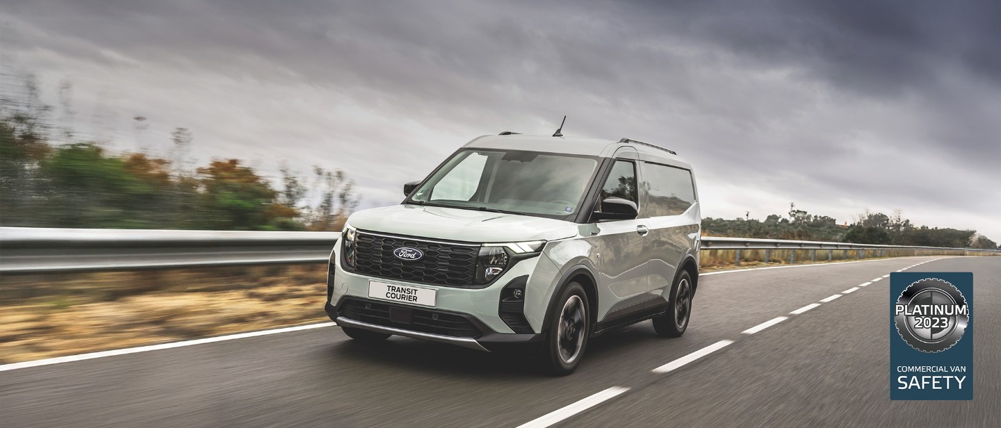 Ford Transit Courier on the road