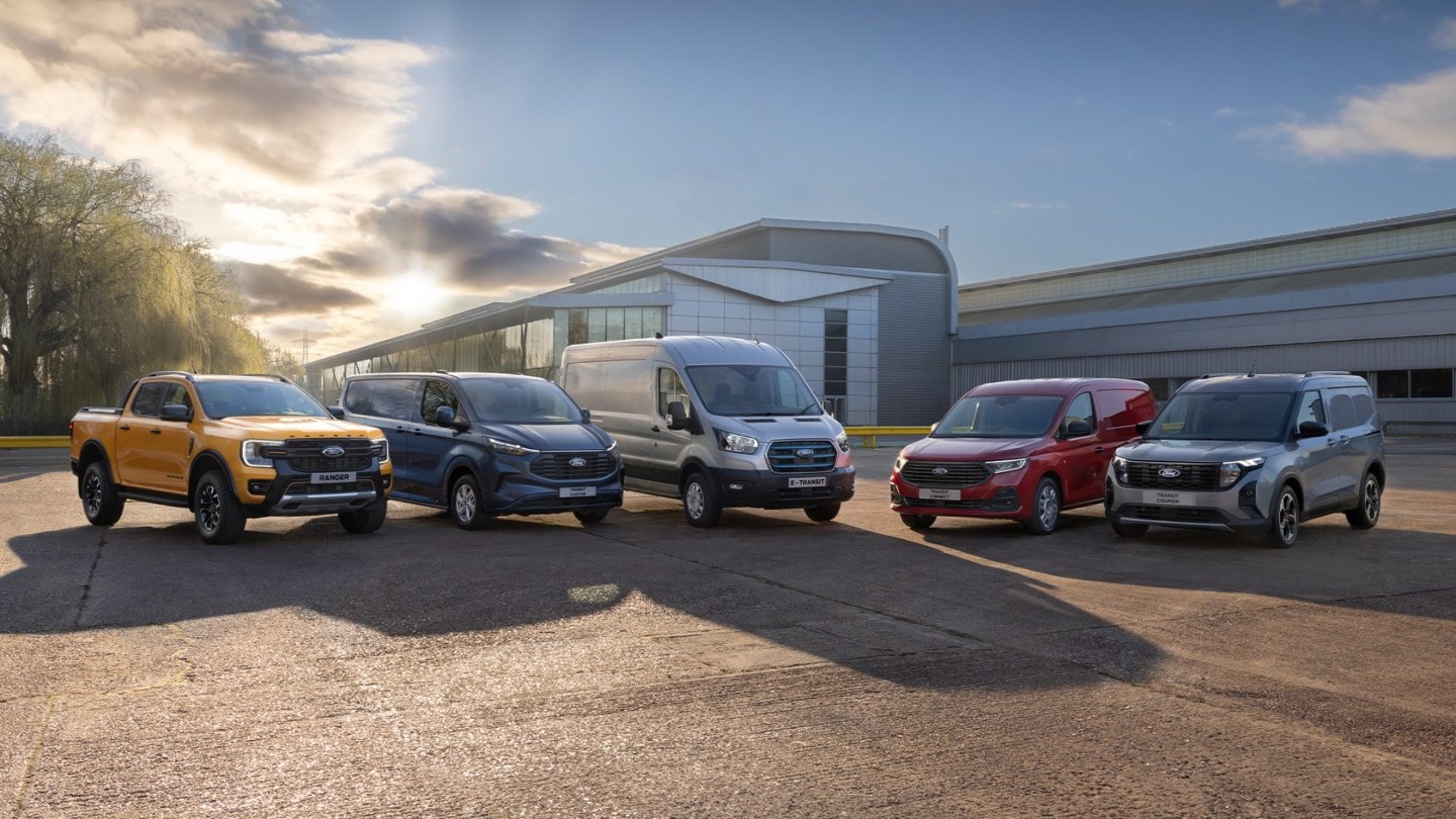 Ford Commercial Vehicles parked 