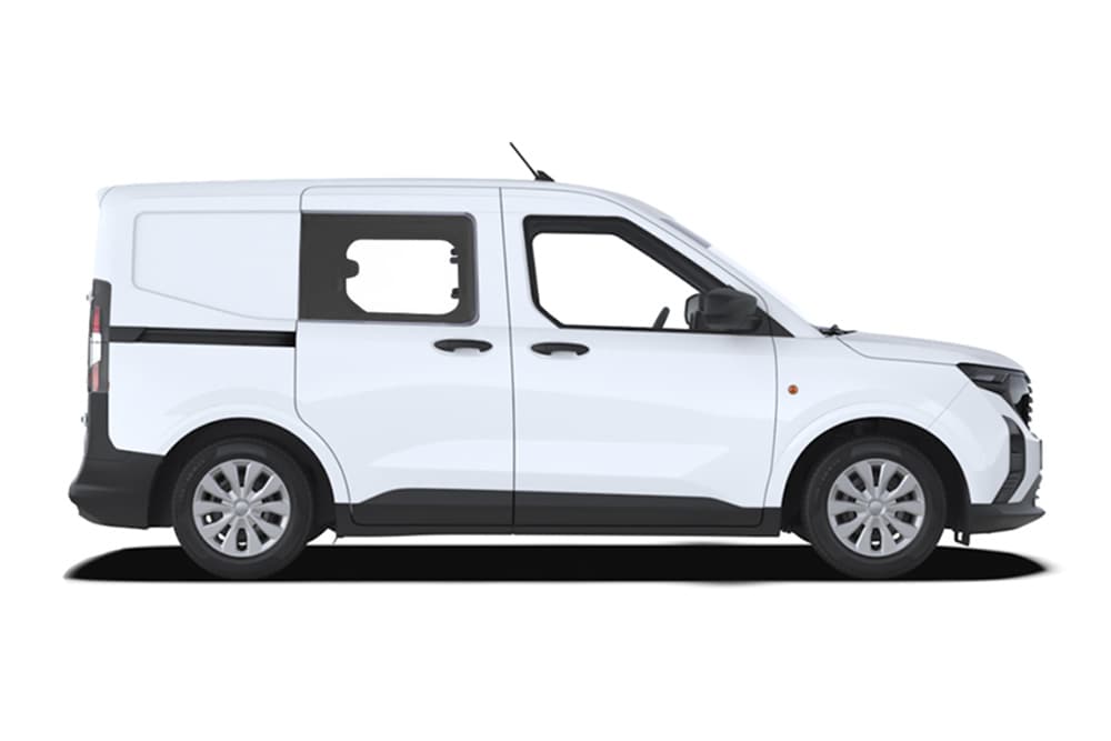 Ford Transit Courier Cabine approfondie blanc - vue latérale